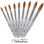 Valentino Kolinsky | Silver Wood | Chrome Ferrule