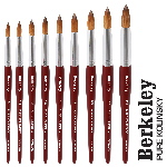 Berkeley Kolinsky | Red Oak Wood | Chrome Ferrule