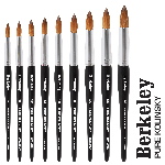 Berkeley Kolinsky | Black Wood | Chrome Ferrule