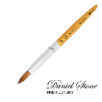 Daniel Stone Kolinsky | Gold Aluminum | Silver Ferrule | 10