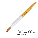 Daniel Stone Kolinsky | Gold Aluminum | Silver Ferrule | 12