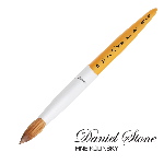 Daniel Stone Kolinsky | Gold Aluminum | Silver Ferrule | 16