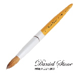 Daniel Stone Kolinsky | Gold Aluminum | Silver Ferrule | 20