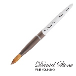 Daniel Stone Kolinsky | Silver Aluminum | Dark Gray Ferrule | 12