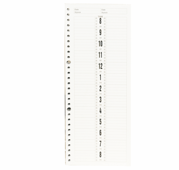 2-Column 200-Page Refill for Leather Appointment Book