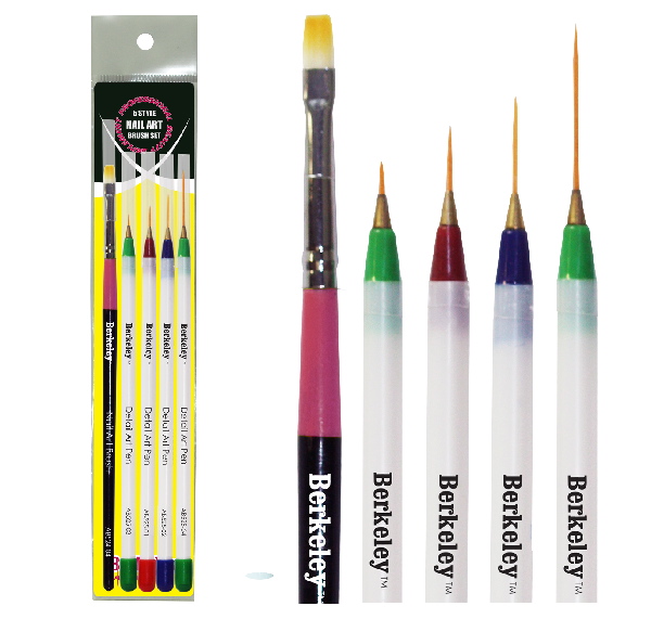 Berkeley 5 Style Set Nail Art Brush Set