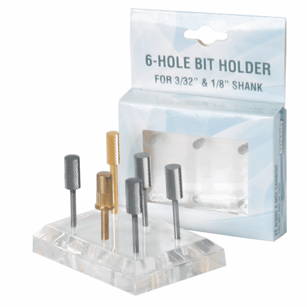 6-Hole Acrylic Bit Holder