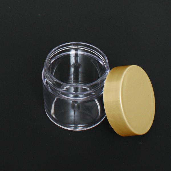 Thick-Wall Clear Polystyrene (PS) Round Jar with Cap | 30ml ~1.0 fl oz #5