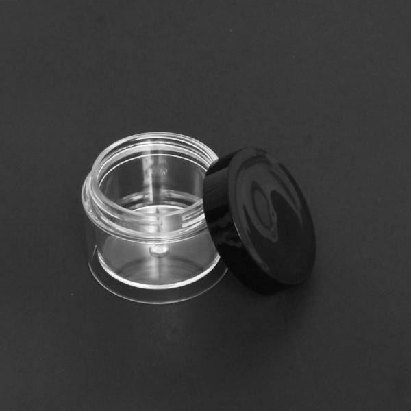 Thick-Wall Clear Polystyrene (PS) Round Jar with Cap | 25ml ~0.85 fl oz #2