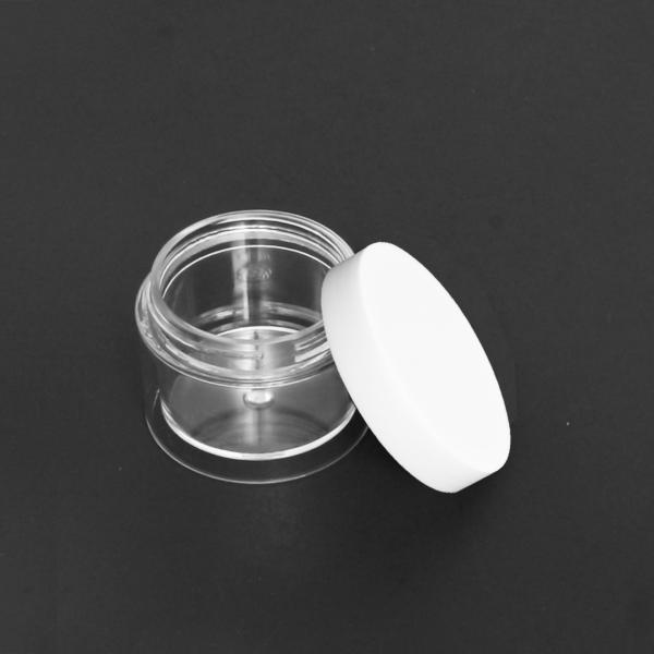 Thick-Wall Clear Polystyrene (PS) Round Jar with Cap | 25ml ~0.85 fl oz