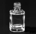 0.5 oz Clear Nail Polish Bottle | Square | 15mm neck