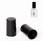 13mm Short Glossy Black Nail Polish Cap