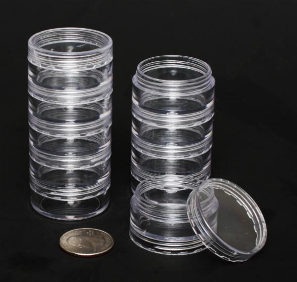 Stackable Clear 5-Jar Set with Top Cap | 12 gr