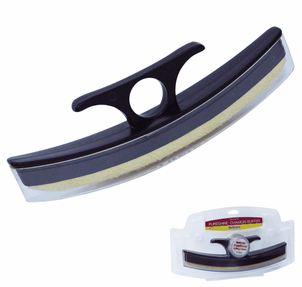 PureShine Six-Inch Black Chamois Buffer