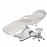 Hydraulic Facial/Massage Bed with Matching Stool Model 121 Light Cream