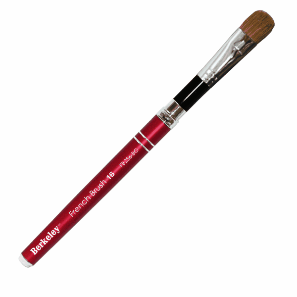 Berkeley French Brush | Burgundy Aluminum Handle | 16