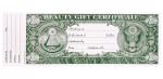 Dollar Bill Gift Certificate 312 | 48/book