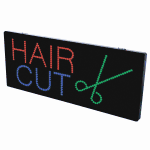 2-In-1 Led Sign || HAIR CUT with scissors