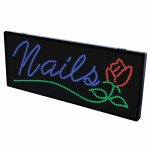 2-In-1 Led Sign || Nails with underline flower