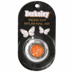 Irridescent Mylar Spangle Hollow Heart Orange