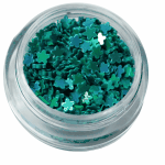 Irridescent Mylar Spangle | Full Flower | Dark Green
