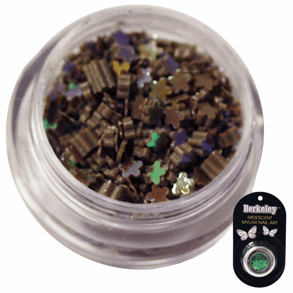 Irridescent Mylar Spangle | Full Flower | Smoked Topaz
