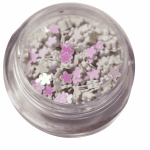 Irridescent Mylar Spangle | Full Flower | White Pearl
