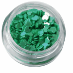 Irridescent Mylar Spangle | Full Heart | Green