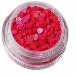 Irridescent Mylar Spangle | Full Heart | Rose