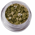 Irridescent Mylar Spangle | Full Heart | Smoked Topaz