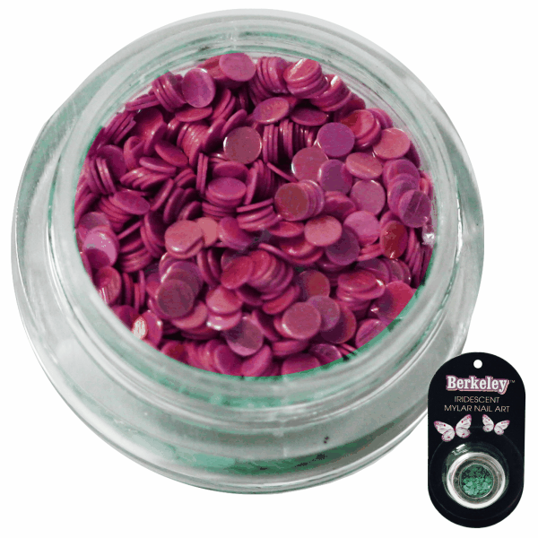 Irridescent Mylar Spangle | Full Round | Pink