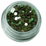 Irridescent Mylar Spangle | Full Round | Smoke Tropaz