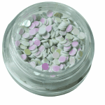Irridescent Mylar Spangle | Full Round | White Pearl