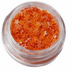 Irridescent Mylar Spangle | Full Star | Orange