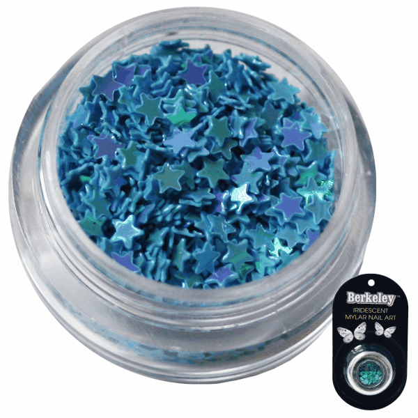 Irridescent Mylar Spangle | Full Star | Light Blue