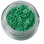 Irridescent Mylar Spangle | Hollow Star | Dark Green