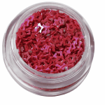 Irridescent Mylar Spangle | Hollow Star | Pink