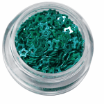 Irridescent ylar Spangle | Hollow Star | Green