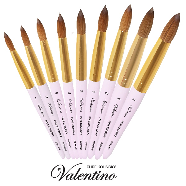 Valentino Kolinsky | Pastel Purple Wood | Gold Ferrule