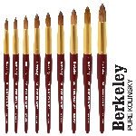 Berkeley Kolinsky | Red Oak Wood | Gold Ferrule