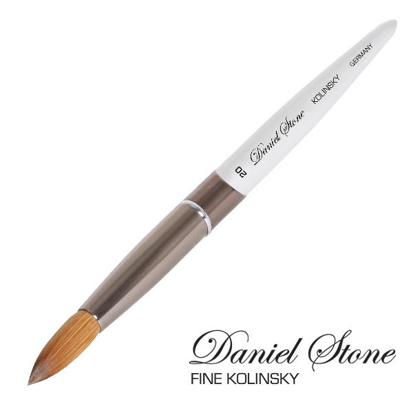 Daniel Stone Kolinsky | Silver Aluminum | Dark Gray Ferrule | 20