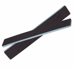 Berkeley Rectangular Nail File | Black | 100/100