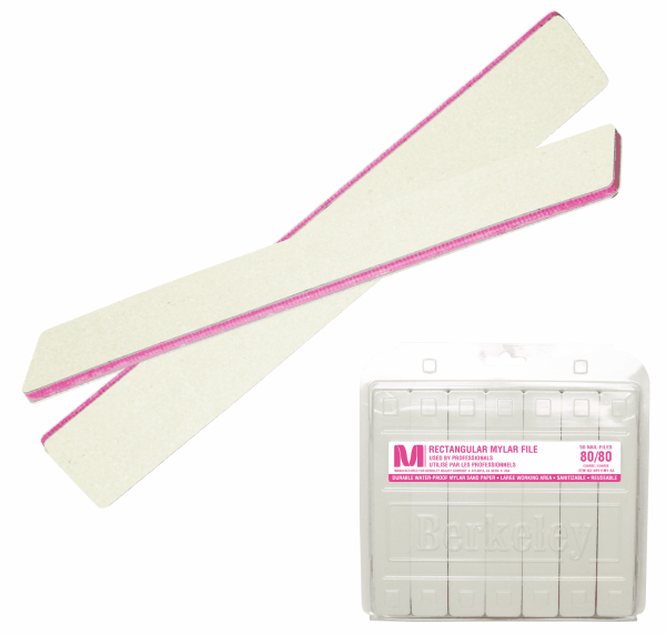 Berkeley Rectangular Nail File | Premium Mylar | 80/80