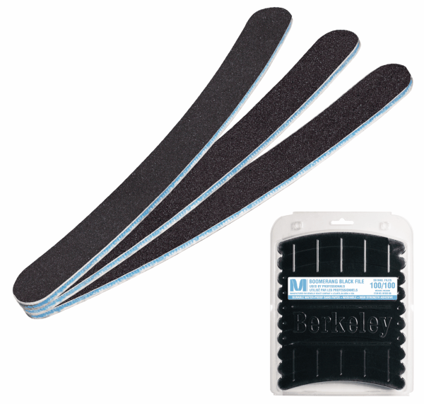 Berkeley Boomerang Nail File | Black | 100/100