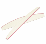 Berkeley Half-Moon Nail File | White | 80/80