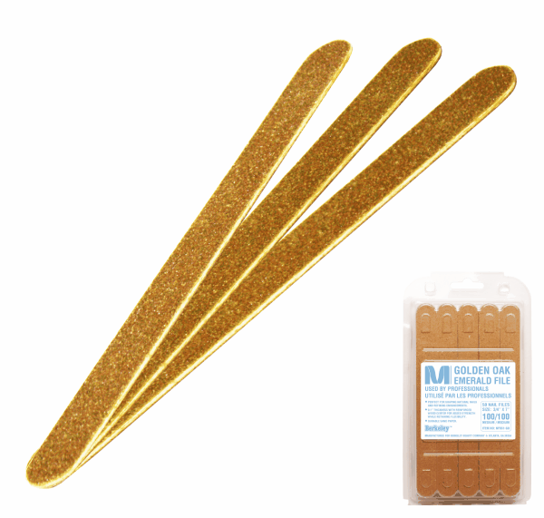 Emerald Thin Manicure File | Golden