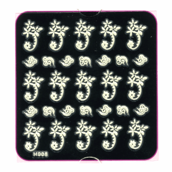3-D Nail Decal Glow In The Dark