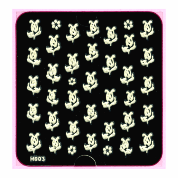 3-D Nail Decal Glow In The Dark