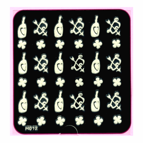 3-D Nail Decal Glow In The Dark