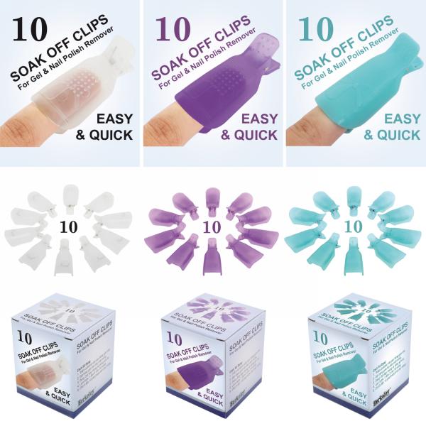 10-Piece Soak Off Clips